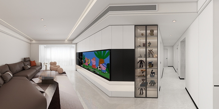 全案设计丨效果图表现-府山郡1802现代风格-装修设计方案