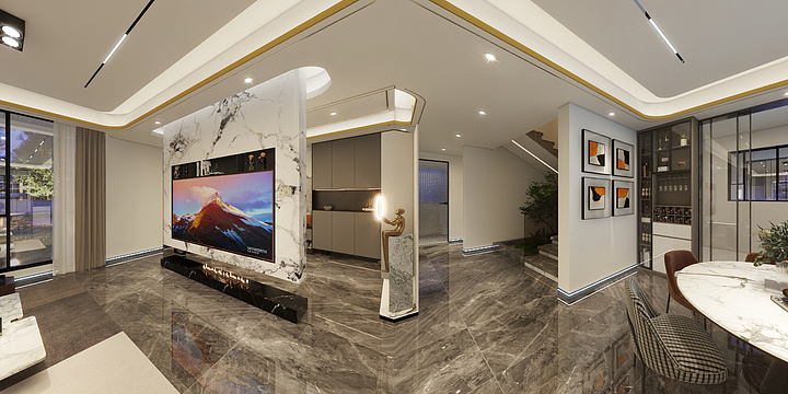 杨启宏-自建房-效果图-装修设计方案