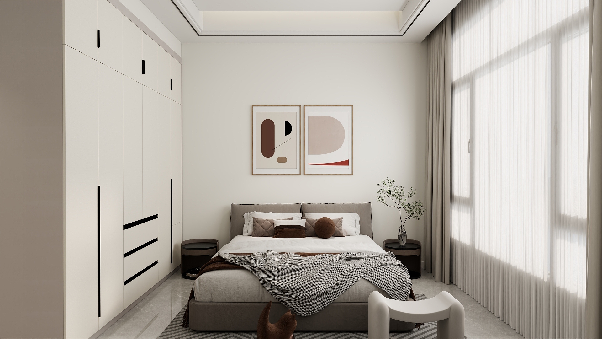 唐县大自然装饰-西大洋村一层现代简约方案-装修设计方案