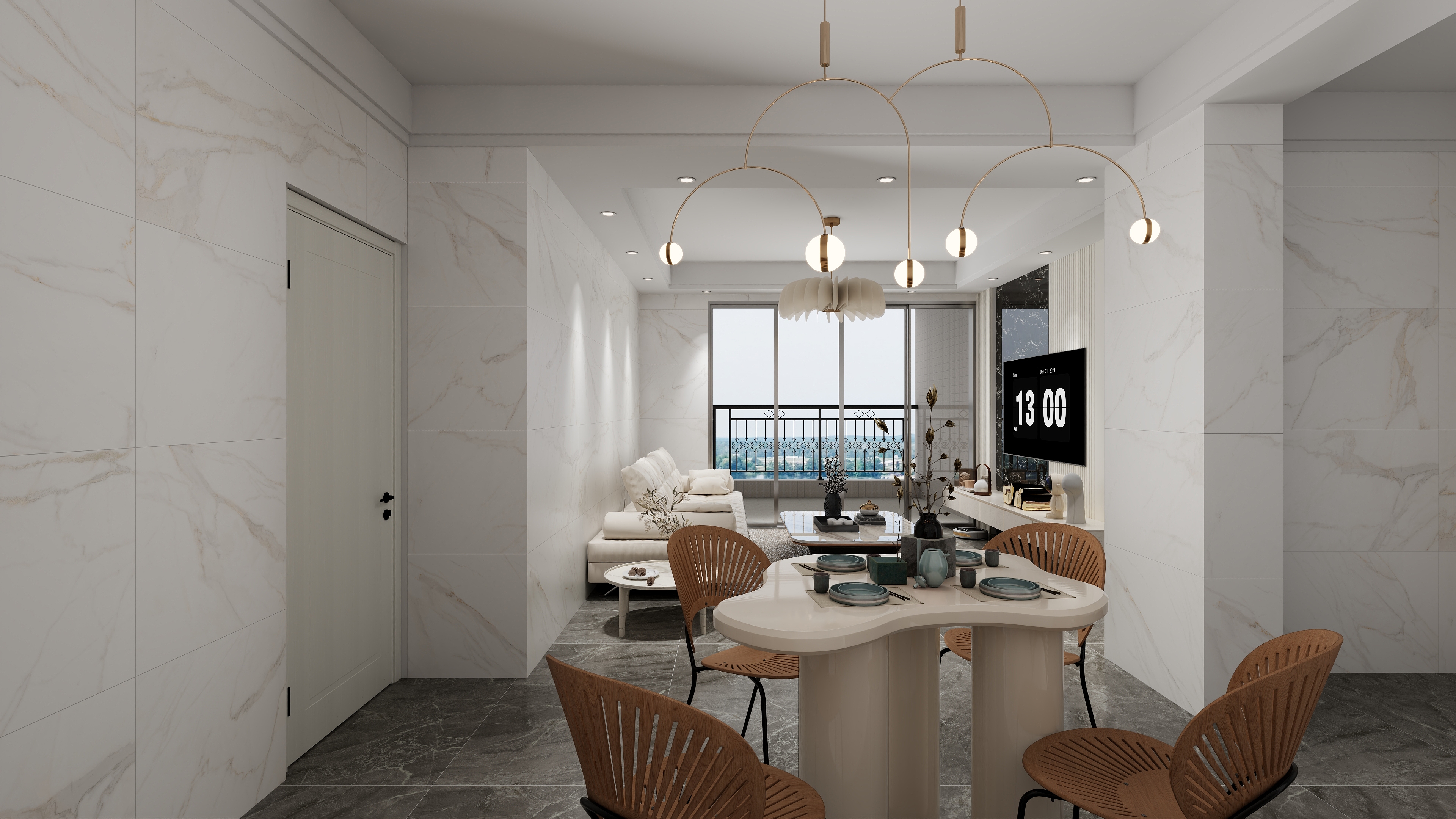 159****7262PXrS-130㎡4室装修效果图