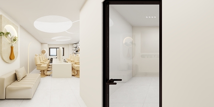 字初阳-理发店-装修设计方案