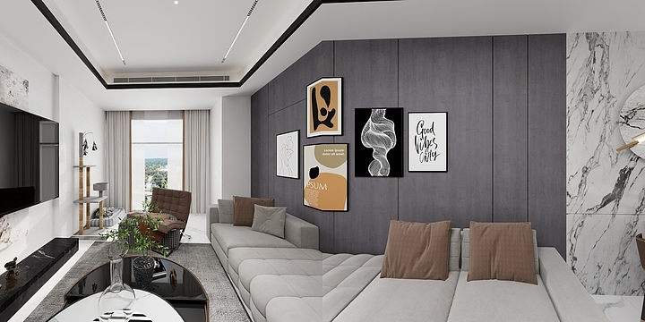 弄光照明设计-海德公园81㎡3室-装修设计方案