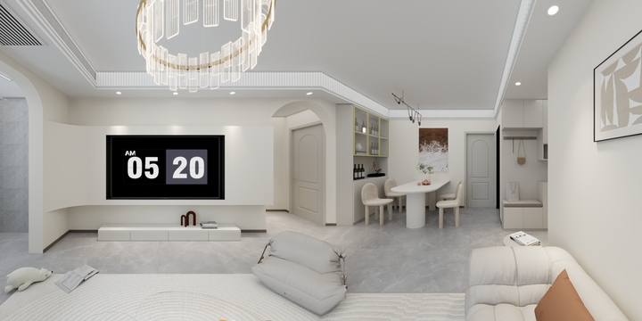 浮华一世终成空-千渭尚品三期-装修设计方案