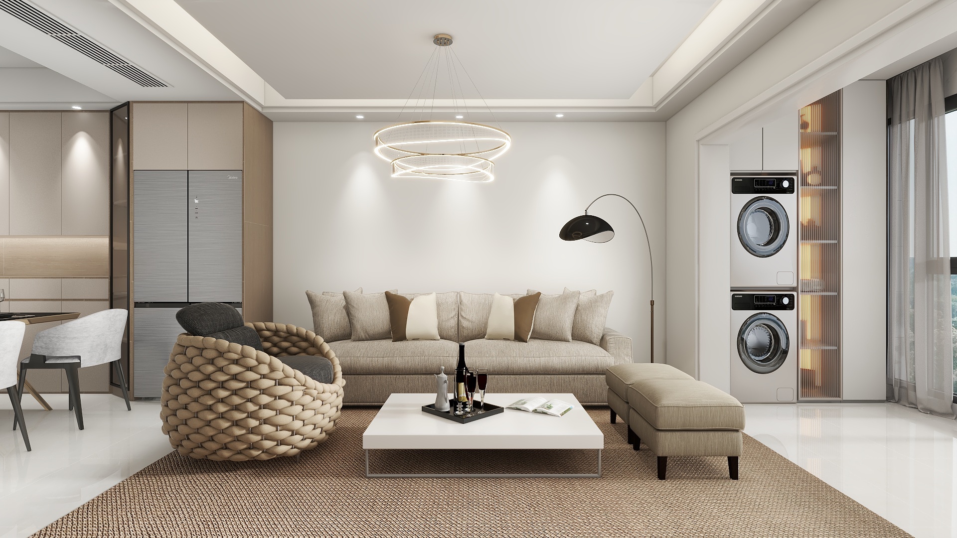 已舟-汉川帝景清华园四室128㎡-装修设计方案