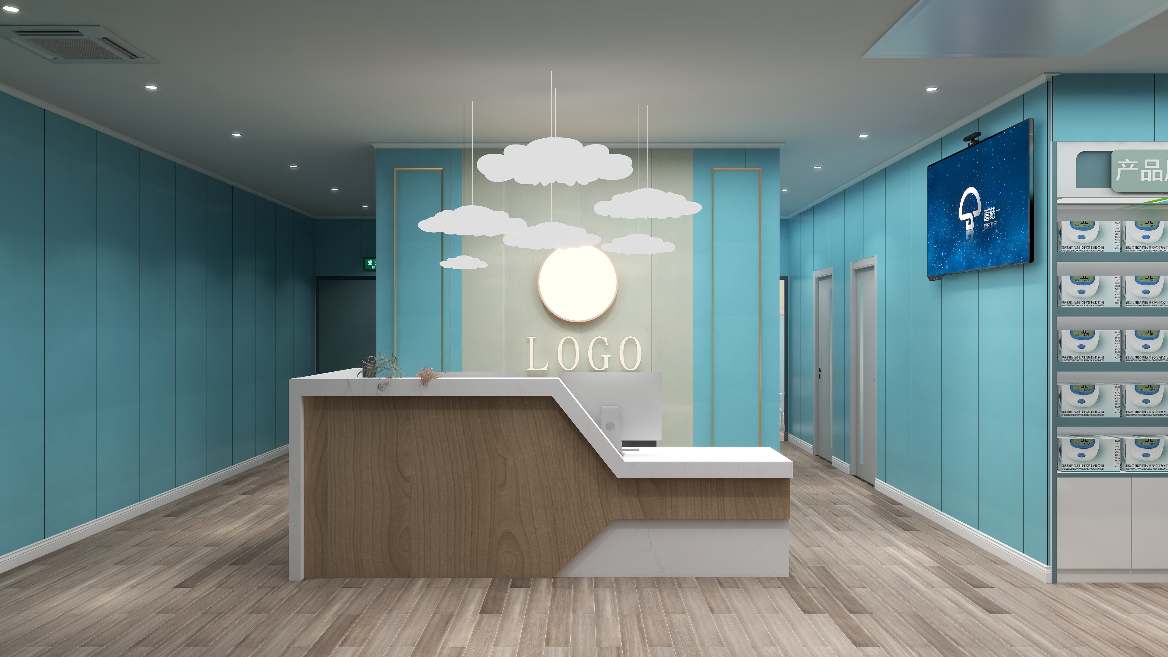 四月蚂蚁子弹飞-儿童眼镜护理-装修效果图