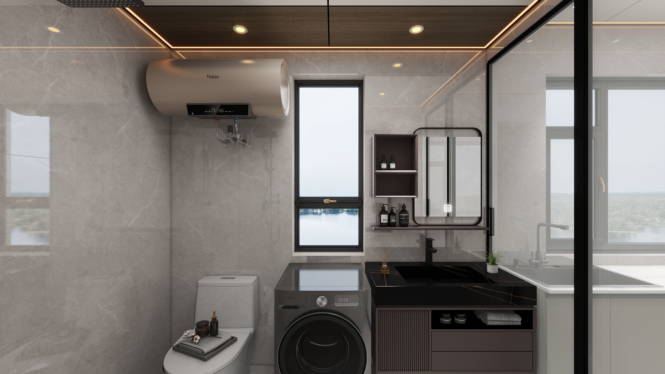 美之家装饰_龙-丽景门市改住宅-装修设计方案