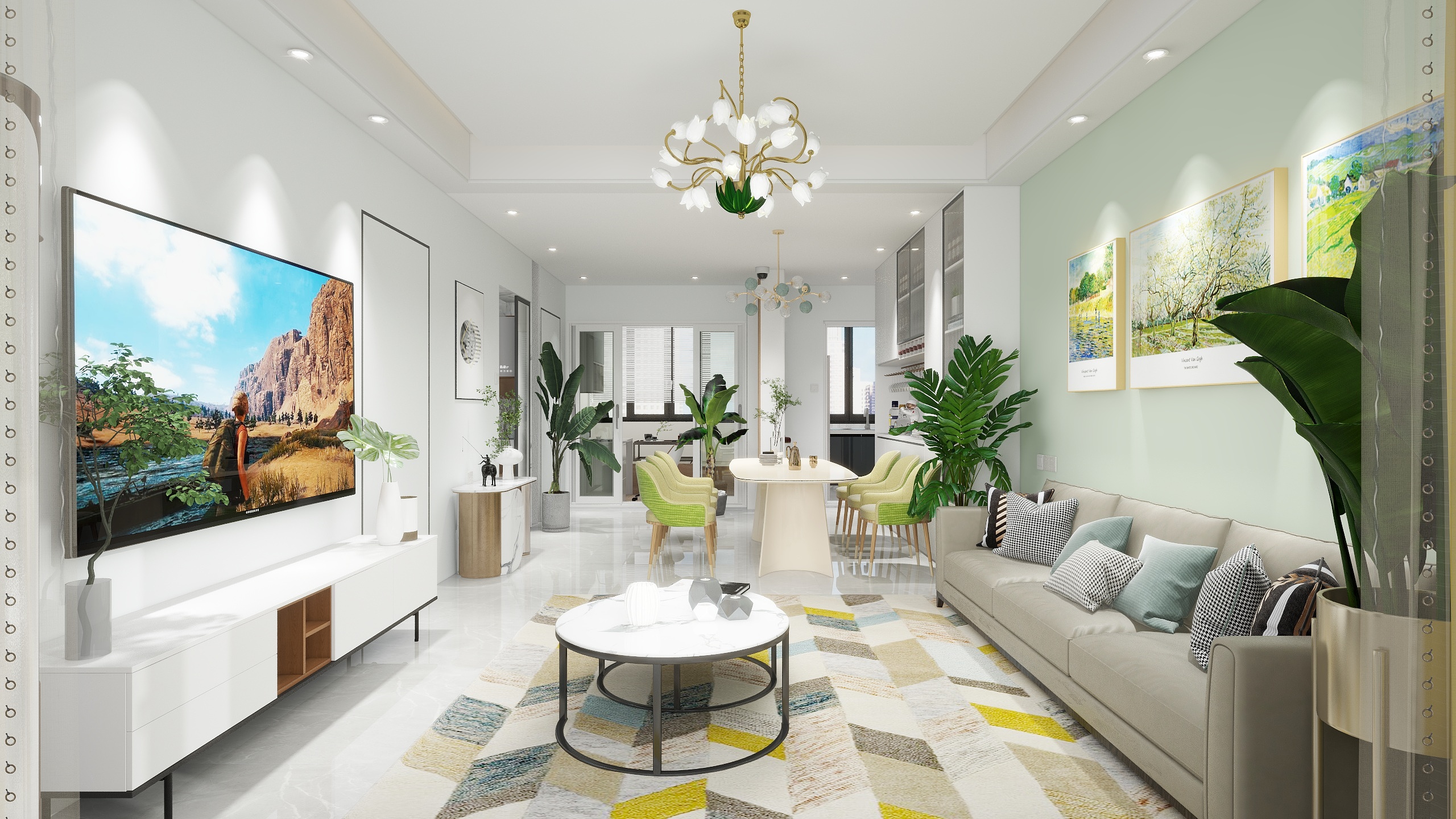 格造设计-汇丽苑88㎡3室-装修设计方案