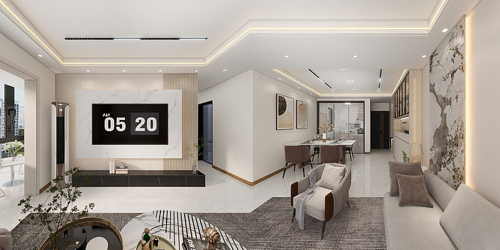 戮力同心JPuW-盛泗学府133㎡4室-装修设计方案