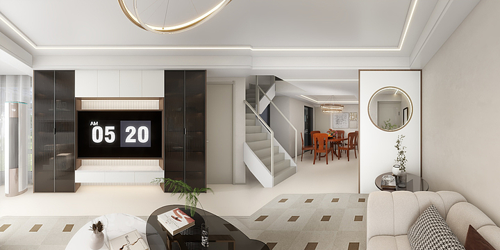东廷-SPACE-现代简约复式-装修设计方案