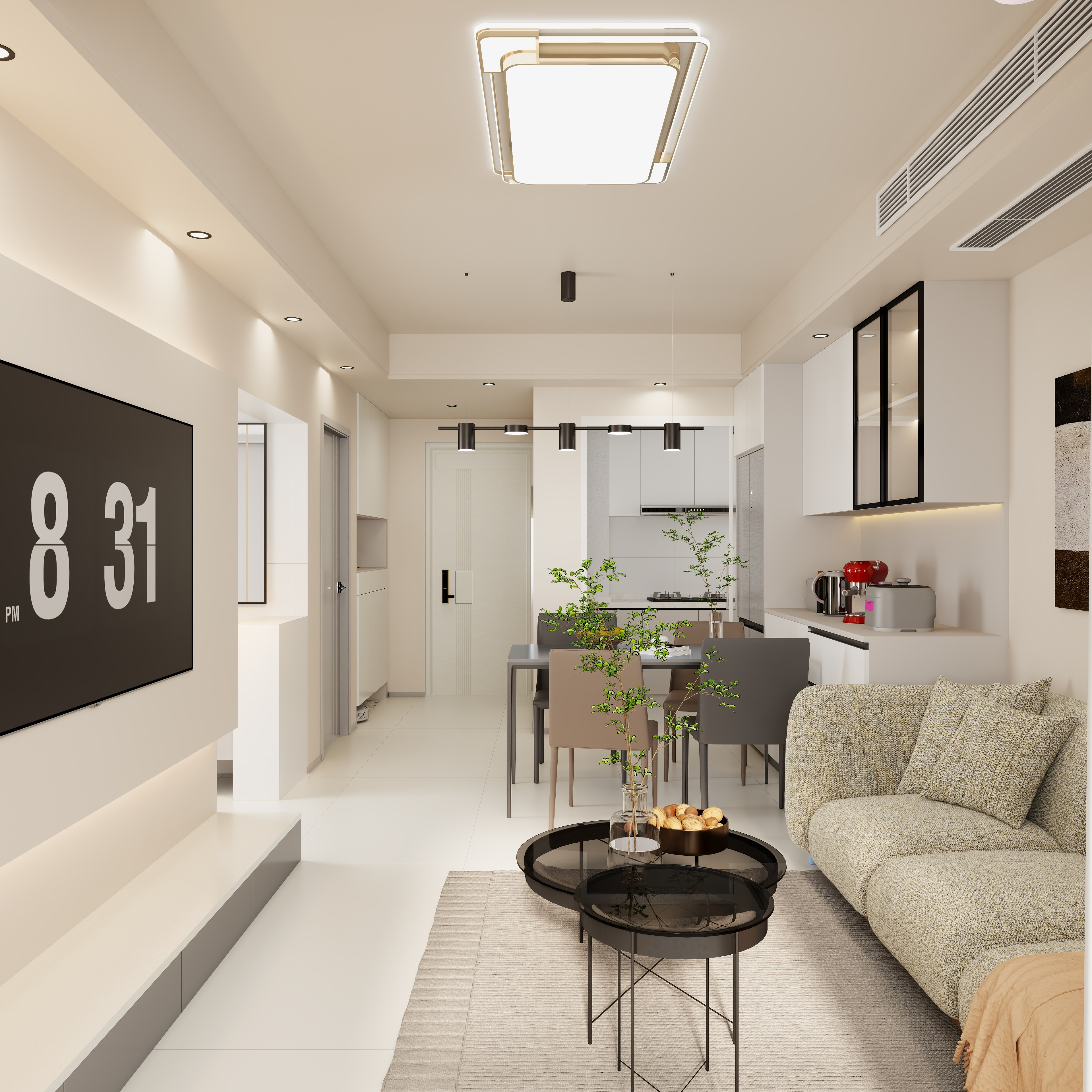 郑州赛都透明装修_张红运-亚星星河西苑74㎡3室-装修设计方案