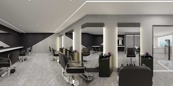 设计师冯橙子-工装张总理发店茶室足浴-装修设计方案