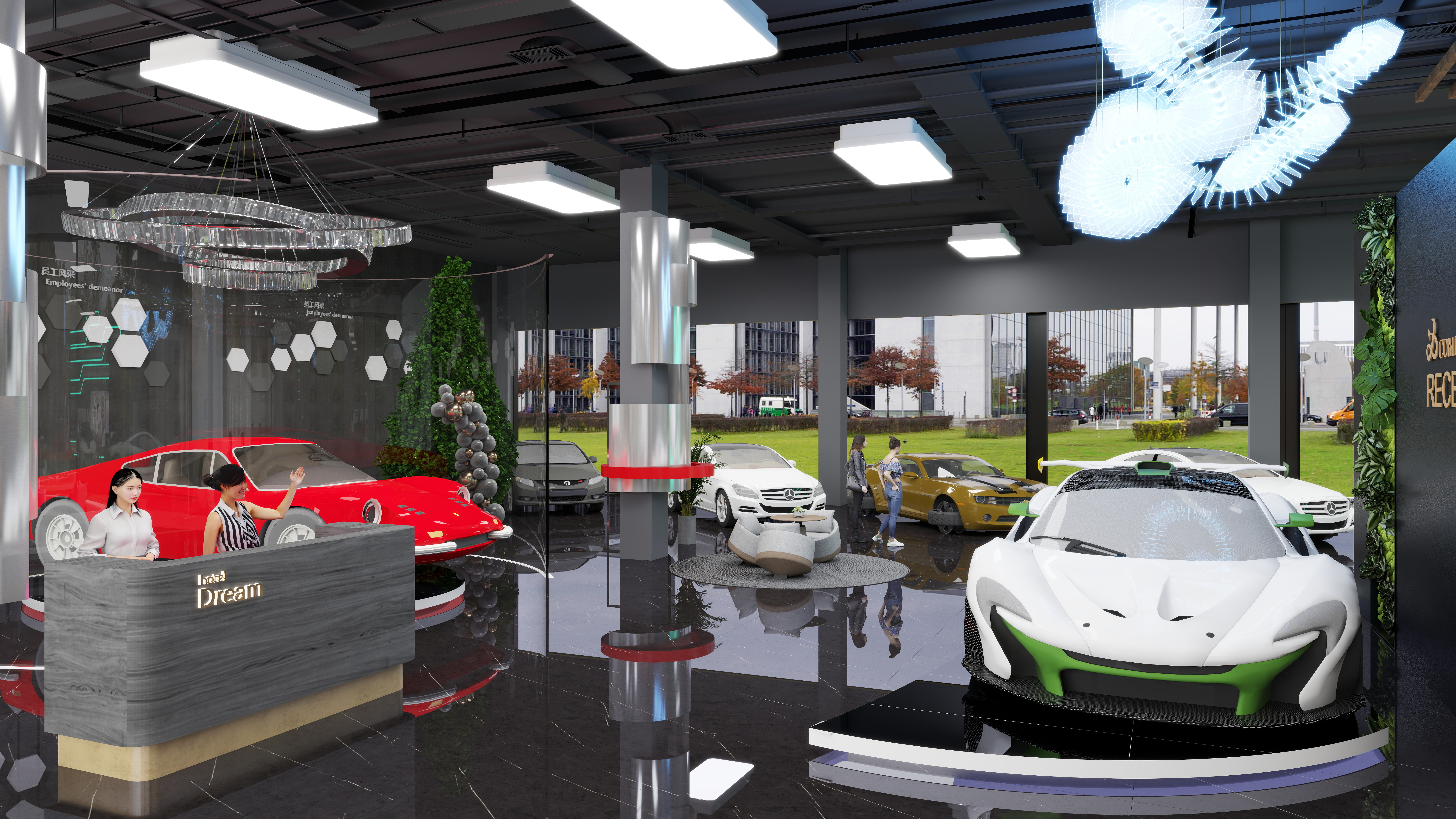 荣荣设计-汽车展厅-装修设计方案