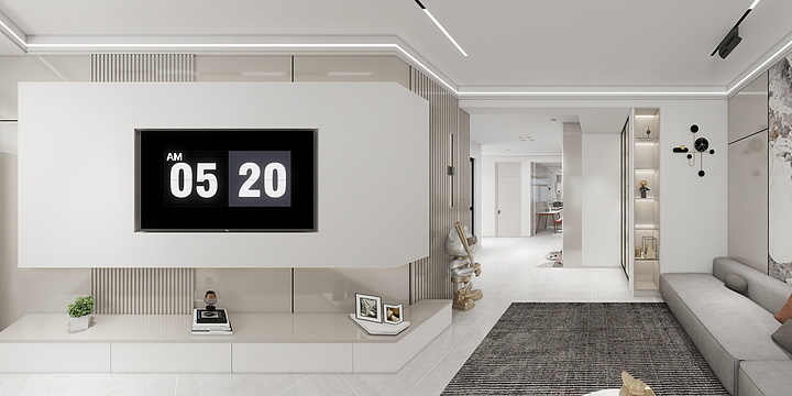 兴城中木装饰-新悦城85㎡2室-装修设计方案