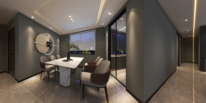 安达市艾米室内设计工作室-4402昌杰—三室极简黑白灰-装修设计方案