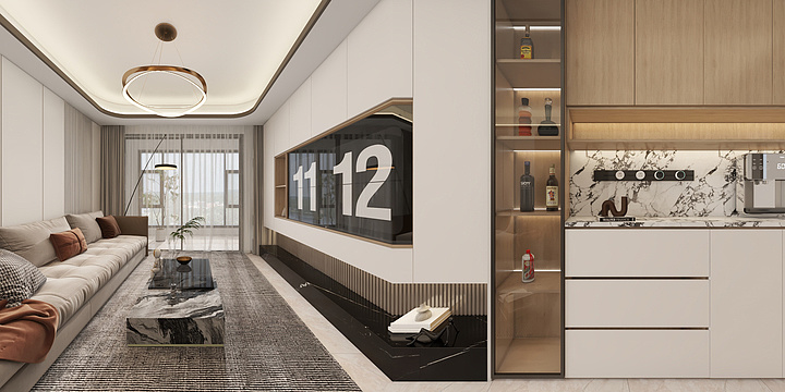 Anxinjia2024-202403仁恒海上源-客餐厅卧室-75平金枪鱼-装修设计方案