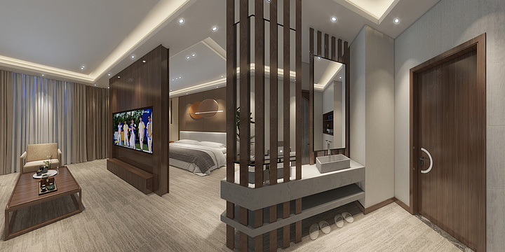 阿斌的不二设计-豪泰商务宾馆-装修设计方案