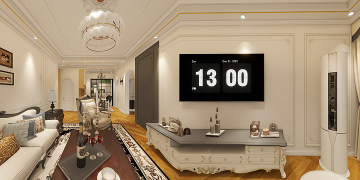 1999哦-乌鲁木齐法式风格-装修设计方案