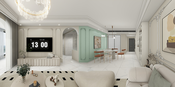 晨羲室内设计工作室-南滨上院B8-28-1-装修设计方案