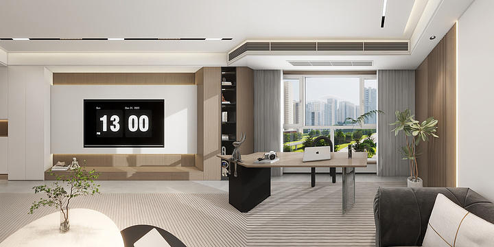 CGdesign.-涧行有间公司-盛世官邸1期方案图-装修设计方案