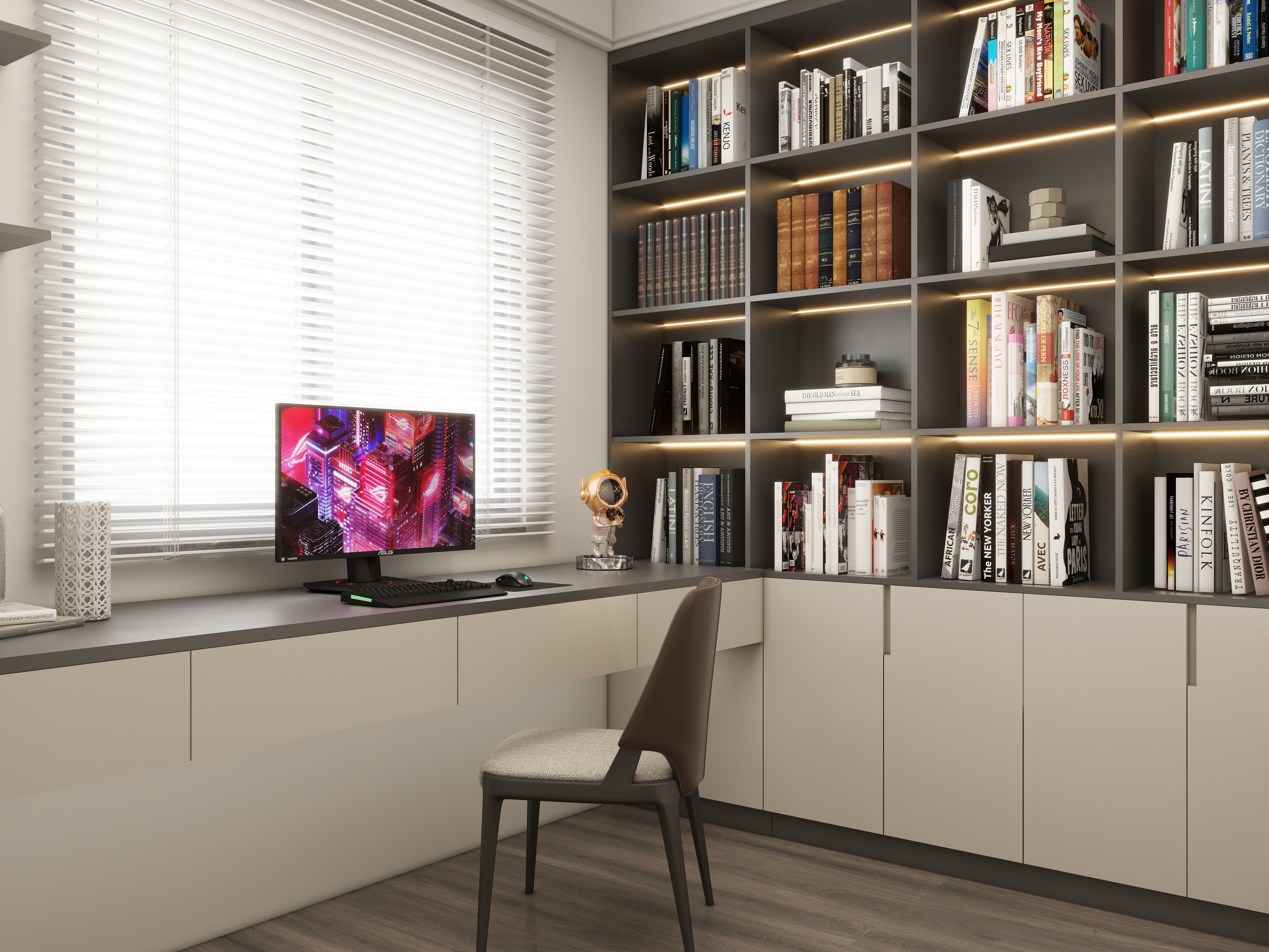 壹诺设计工作室-108㎡3室-现代简约装修效果图