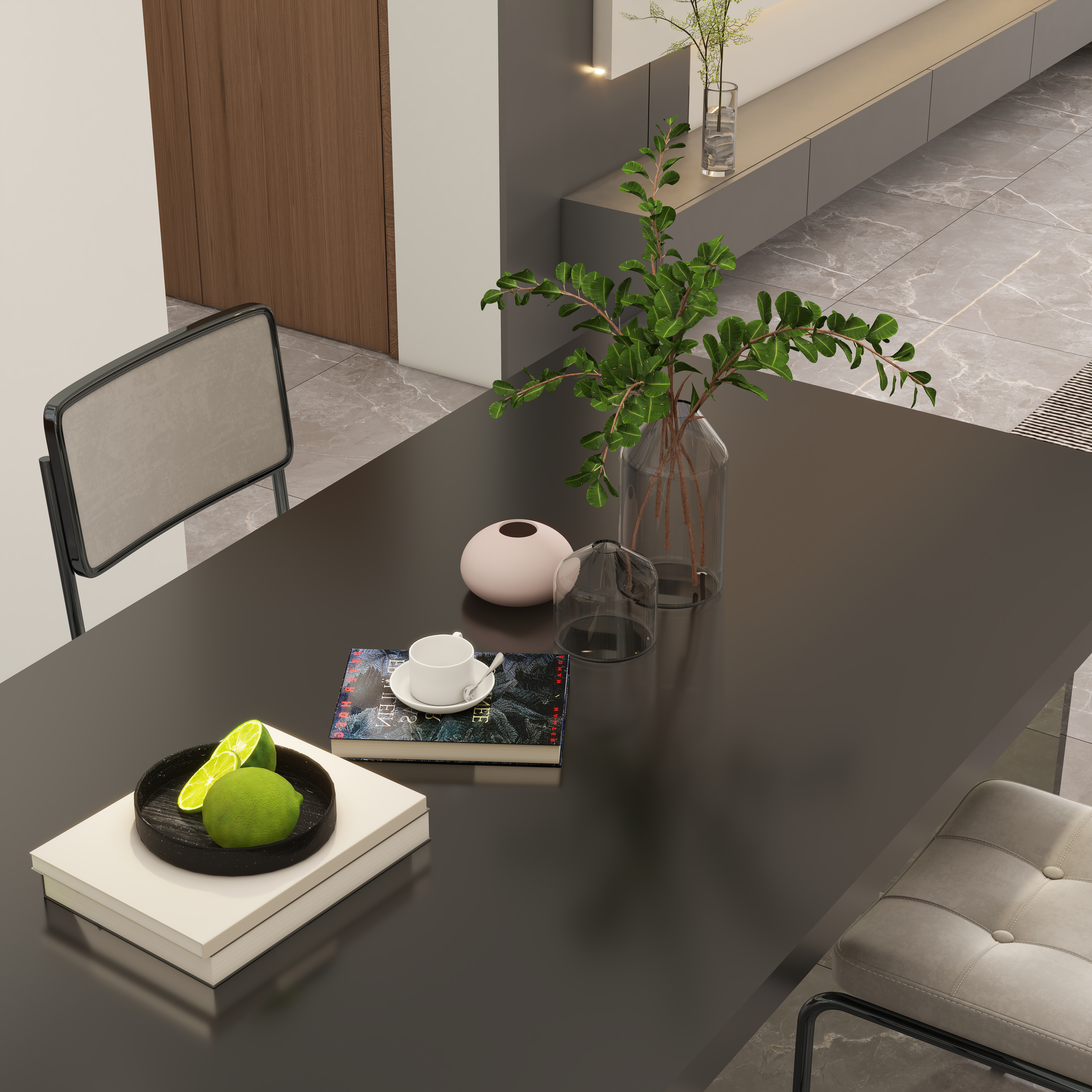 壹诺设计工作室-108㎡3室-现代简约装修效果图