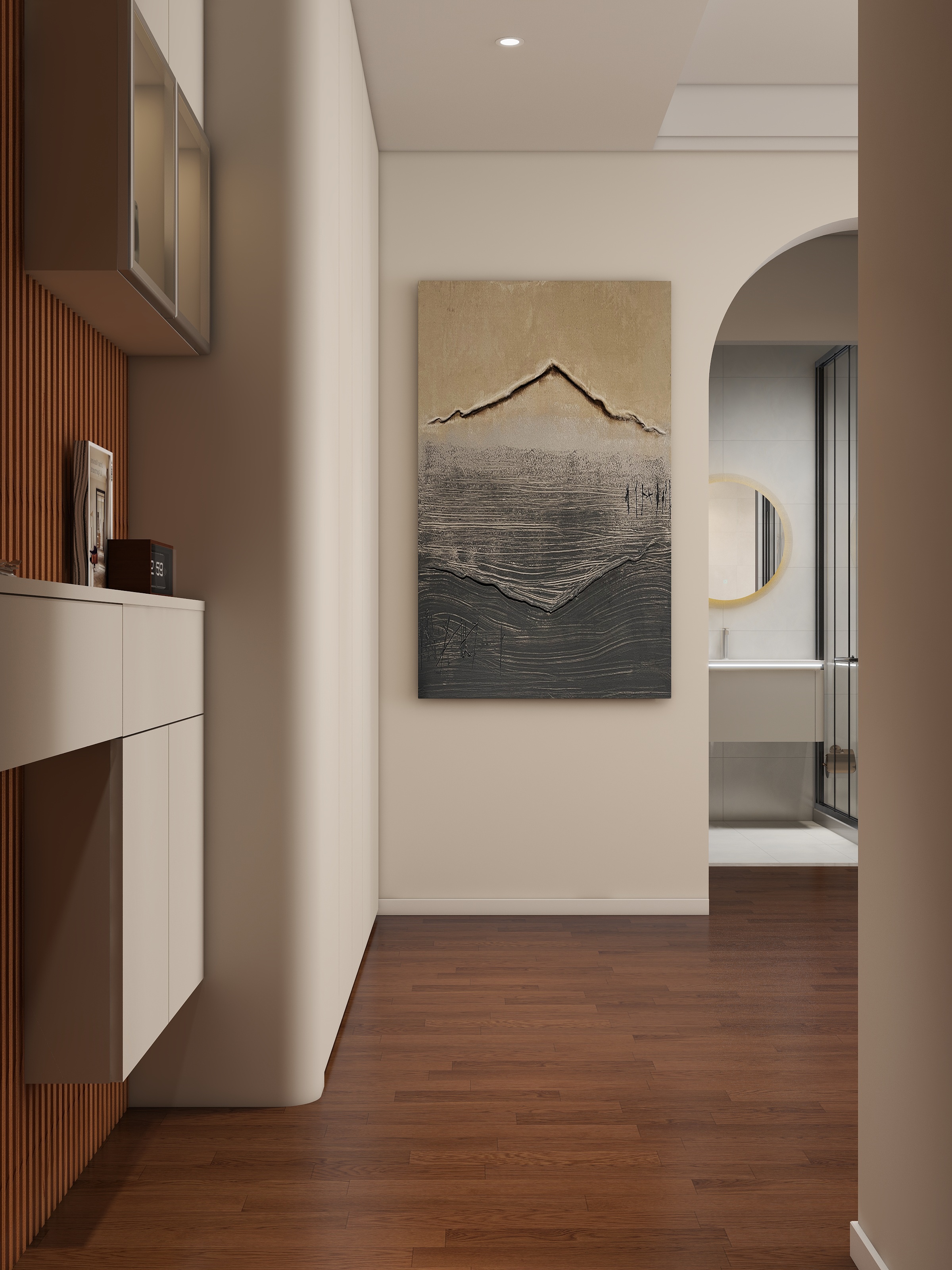 梅菜不烤饼-经典刀把户型|开放式厨房设计-装修设计方案