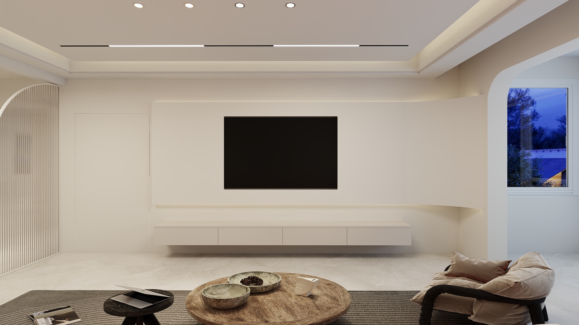 刘晶鑫-广众装饰｜两房奶油风-装修设计方案