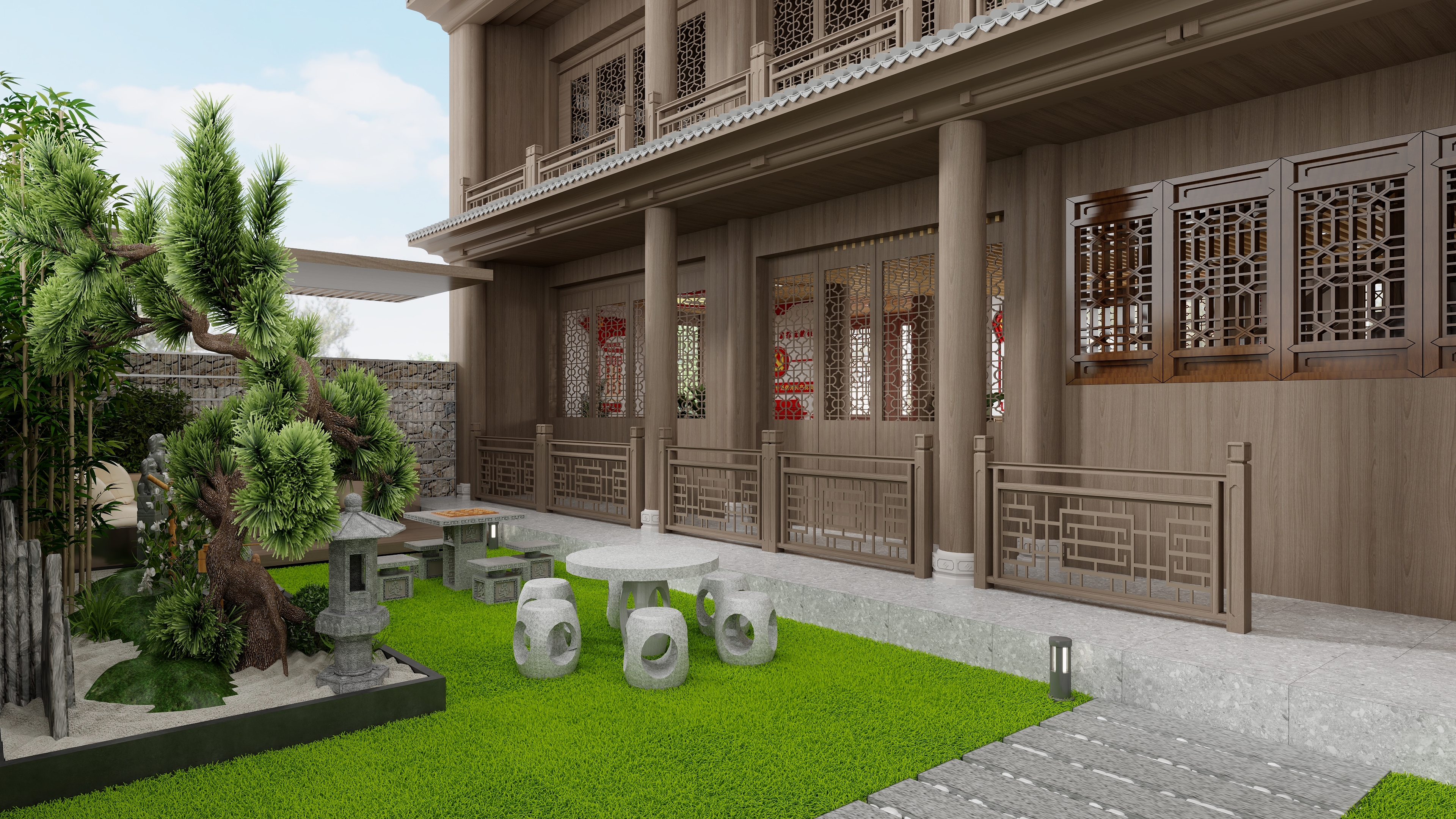 Jeannel-新中式154㎡二层-装修设计方案