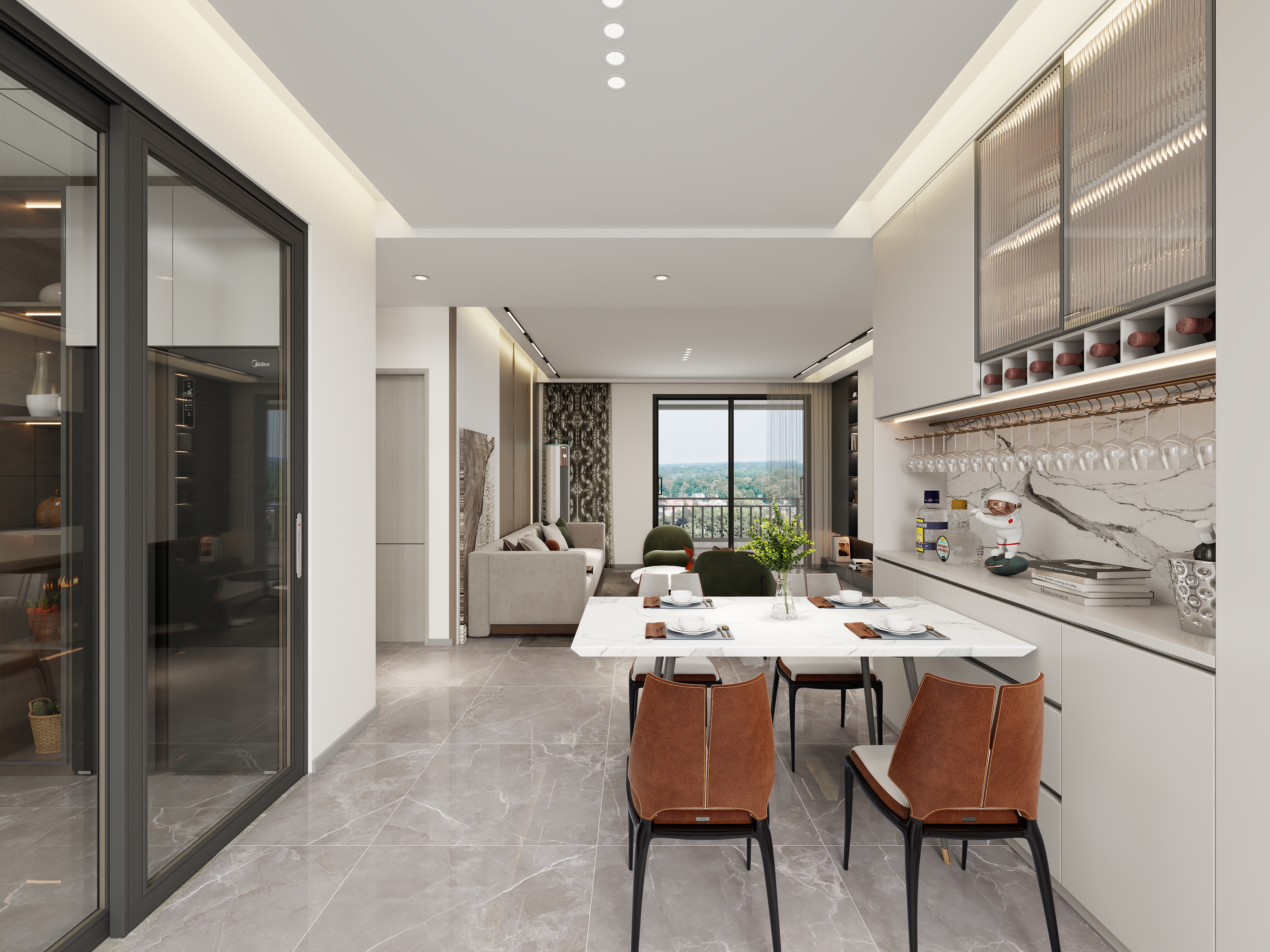 艺雅丽-160平现代简约 装修效果图