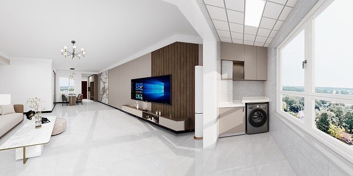 WD万鼎装饰设计-碧桂园130平西户-装修设计方案