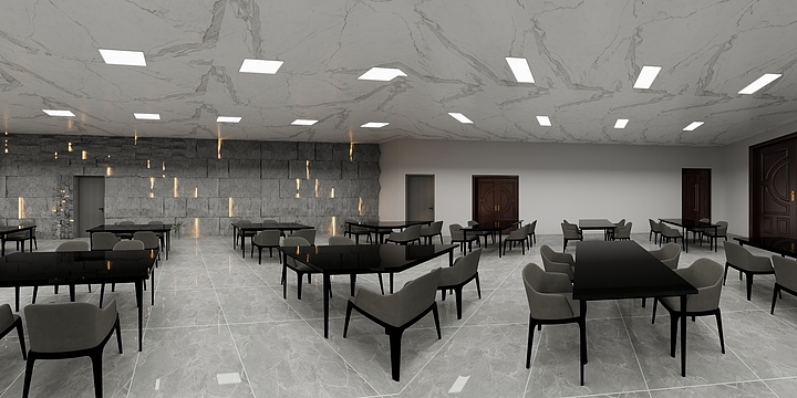 夏温-食堂设计-装修设计方案