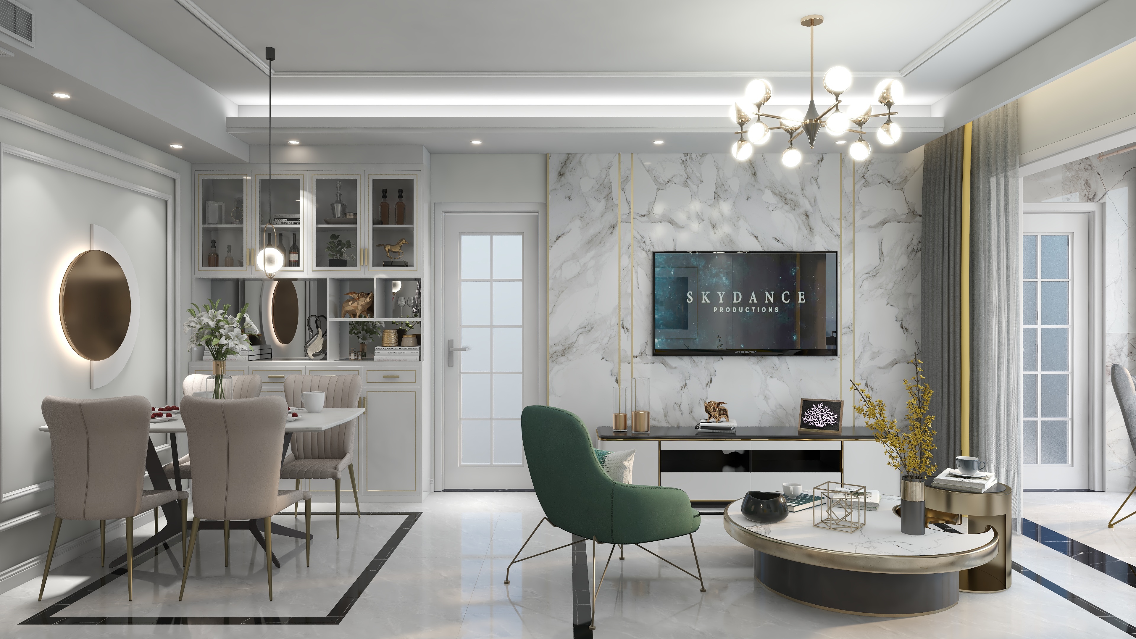 四月蚂蚁子弹飞-现代简约79㎡2室装修效果图