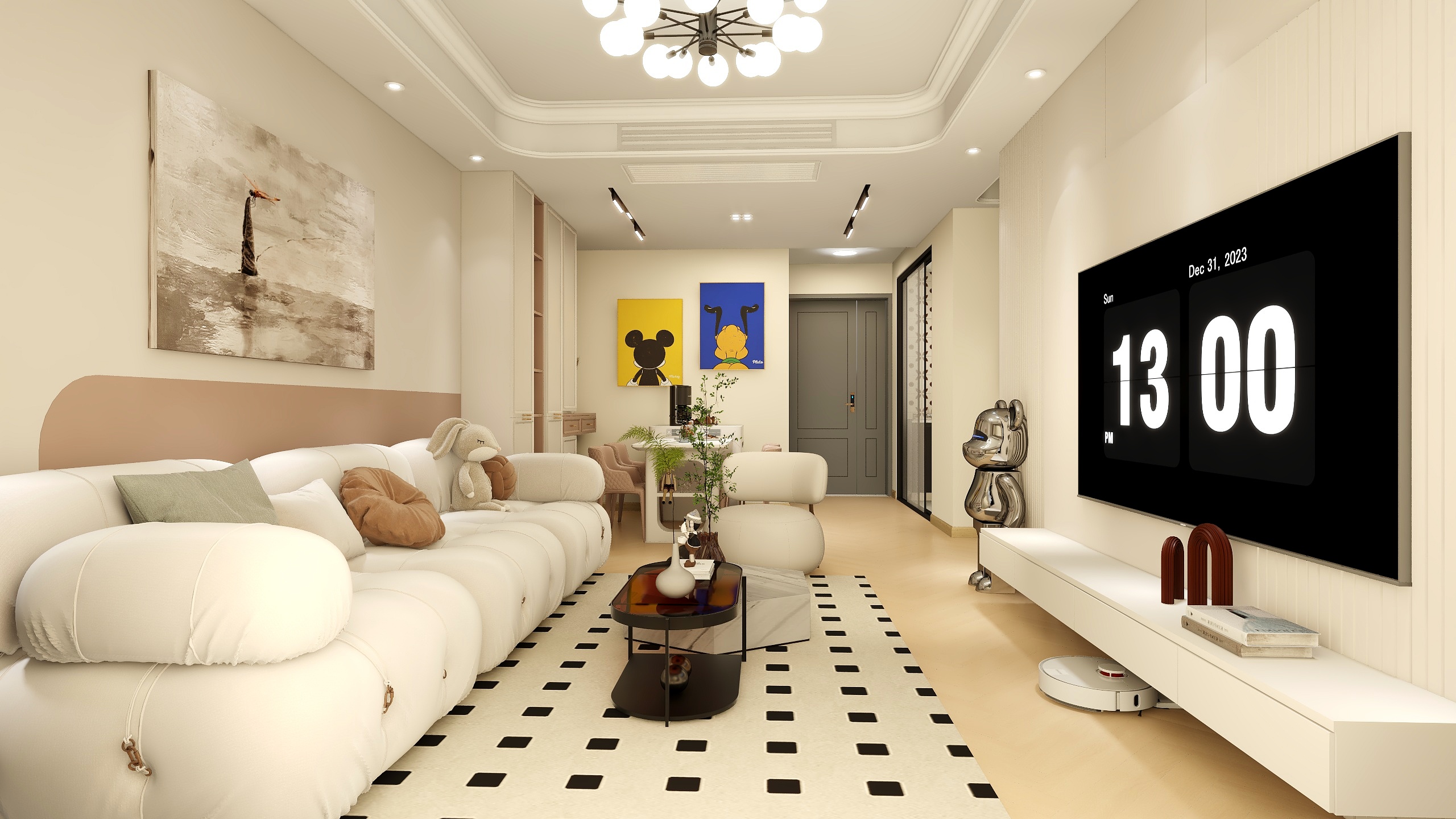 飞帆装饰设计-海德公园81㎡3室-装修设计方案