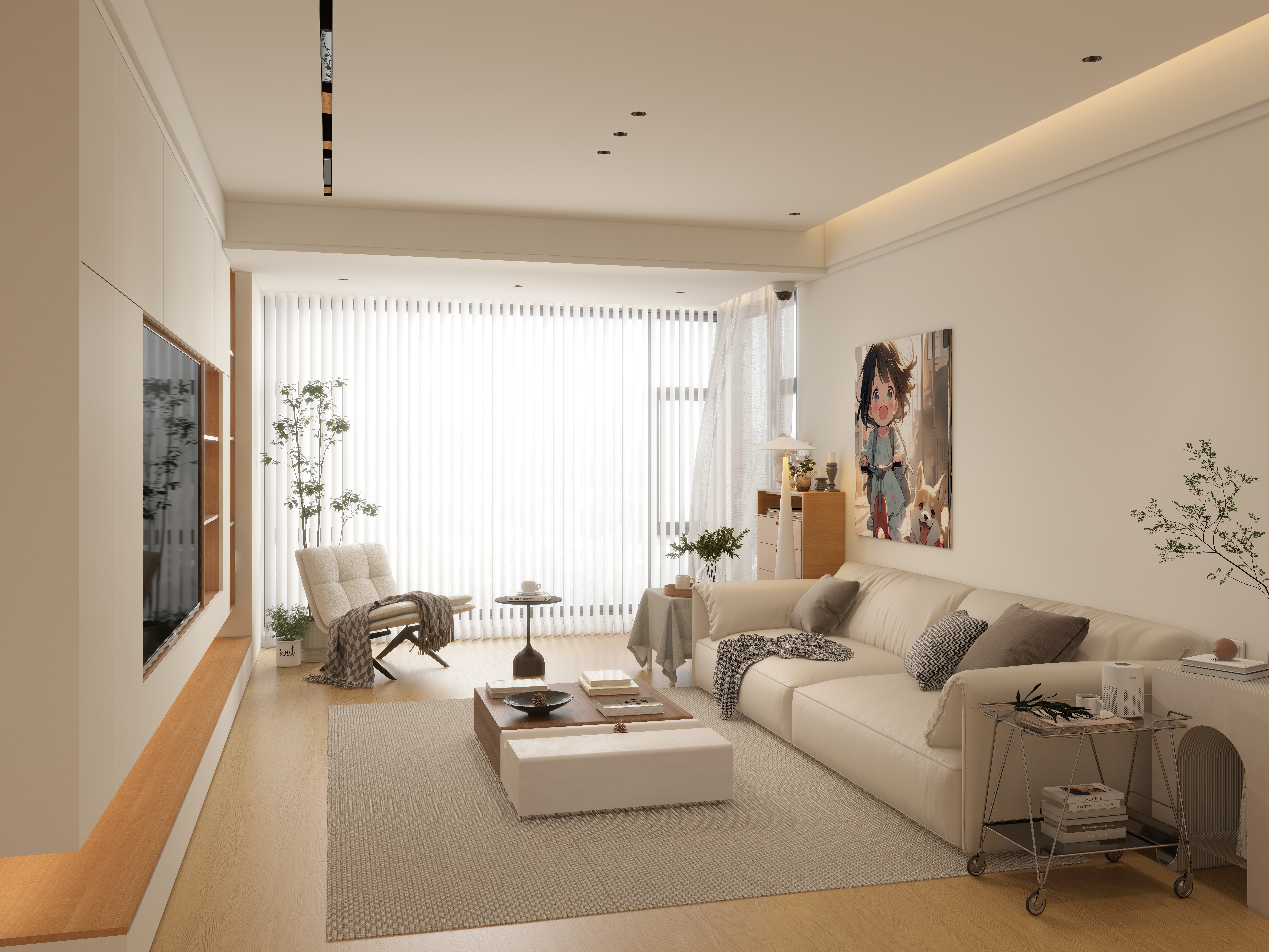 乐毅-原木风-125㎡-装修设计方案