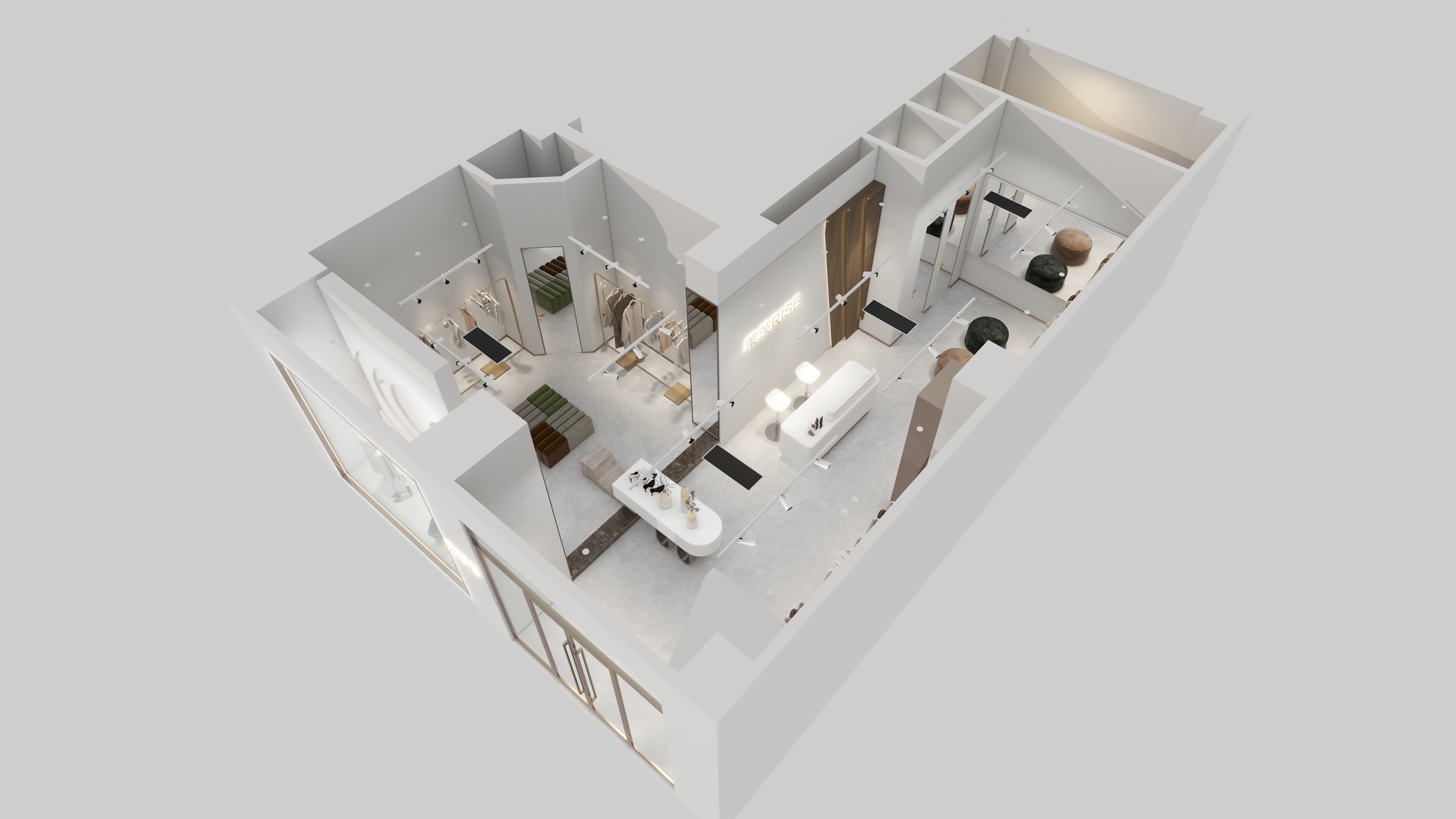 秋意浓丶-莱茨服装-装修设计方案