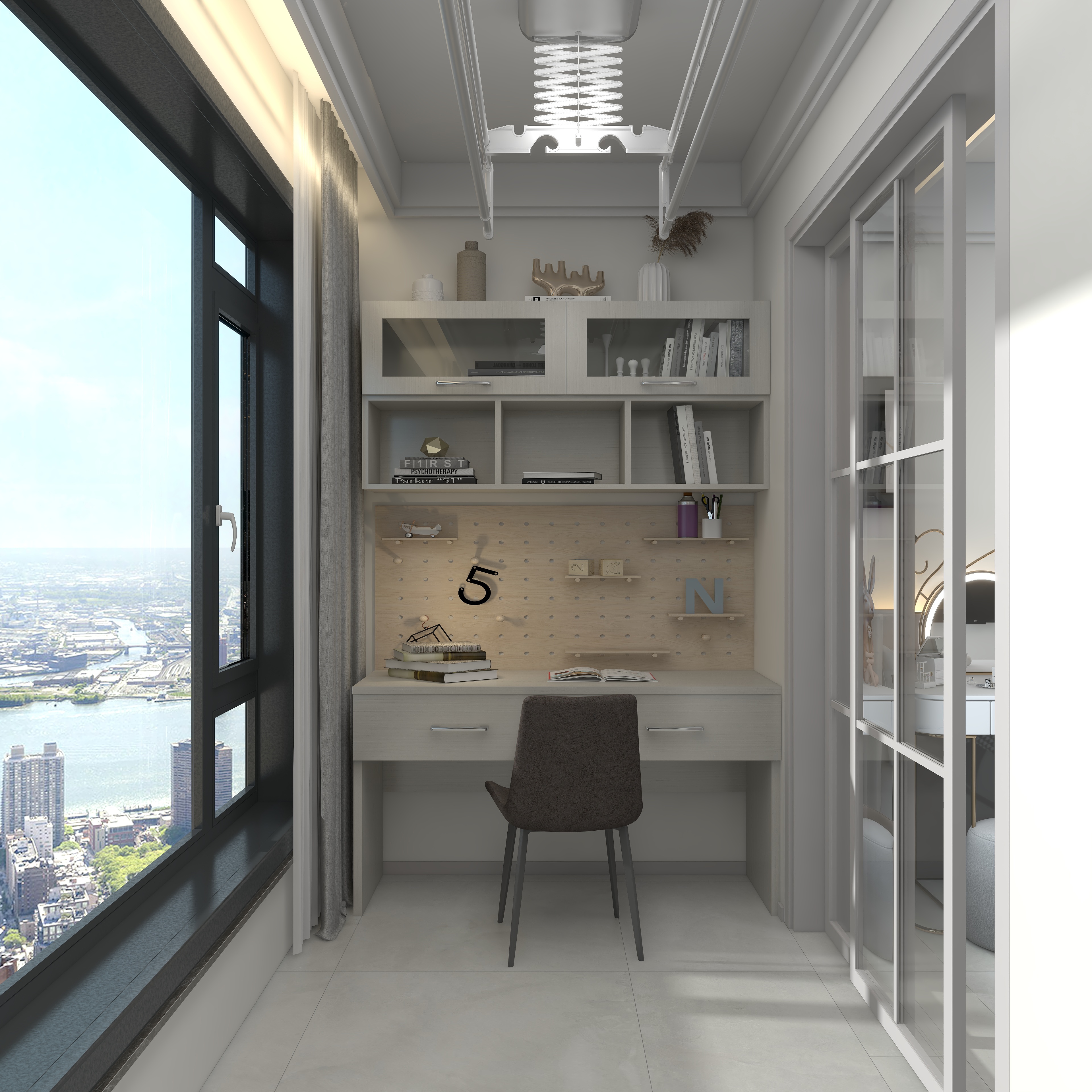 四月蚂蚁子弹飞-现代简约89㎡3室装修效果图