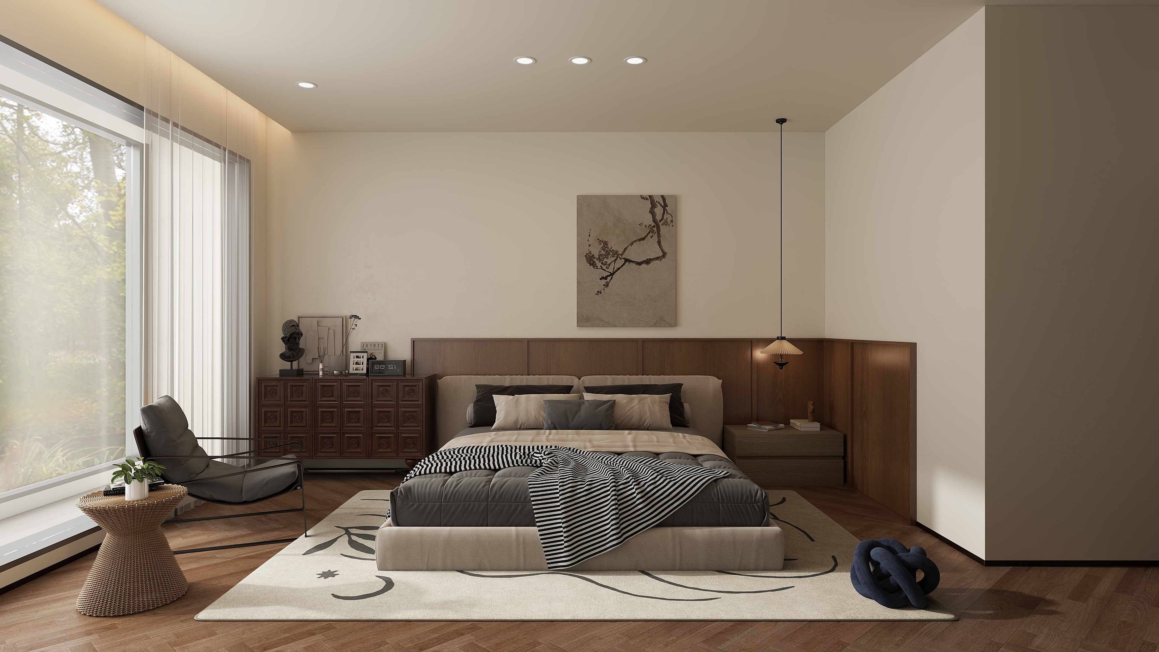 Forever________-中古侘寂混搭风装修效果图