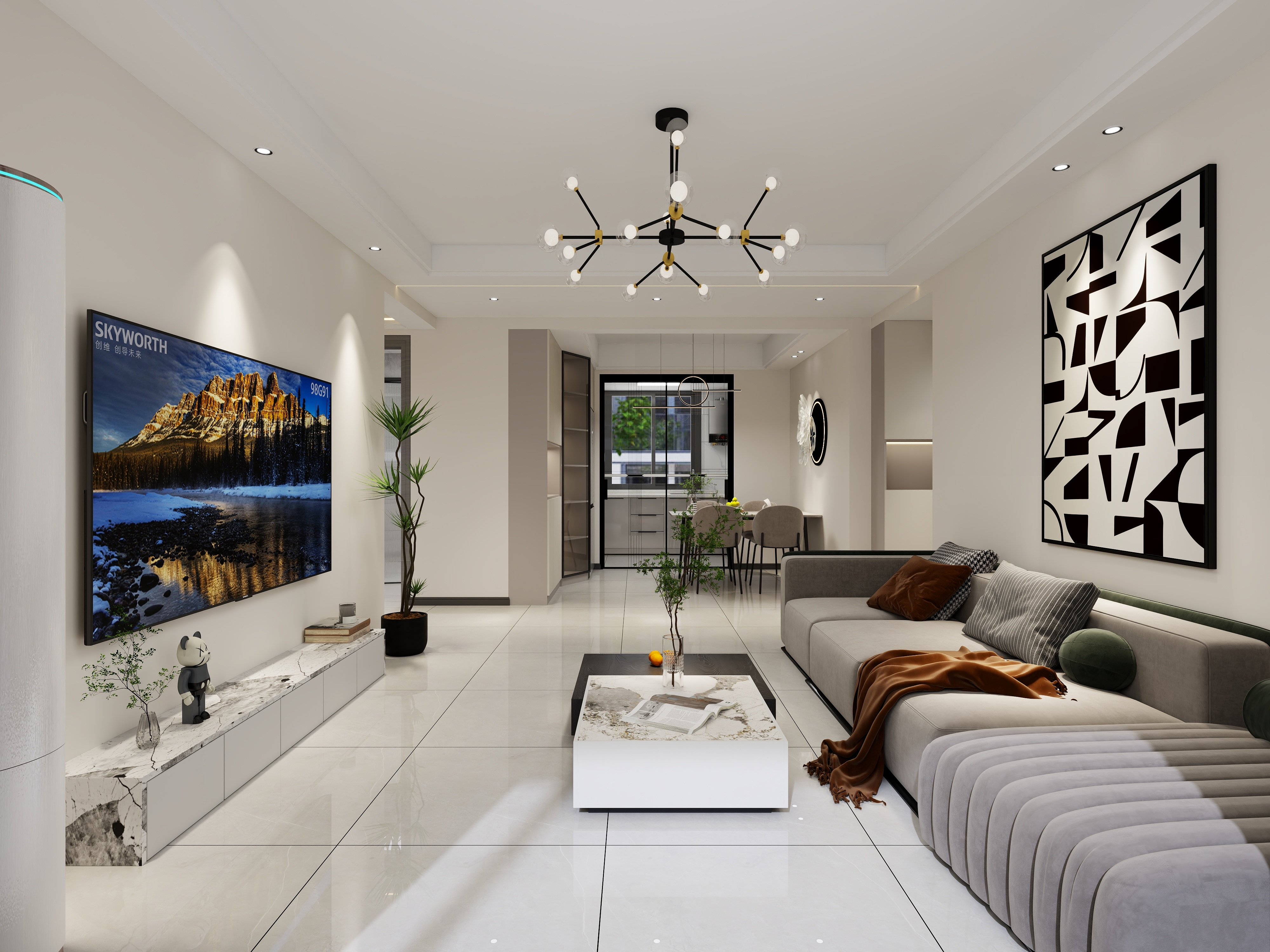 华驰建筑装饰工程有限公司-一城江山17-2-2102林先生-装修设计方案