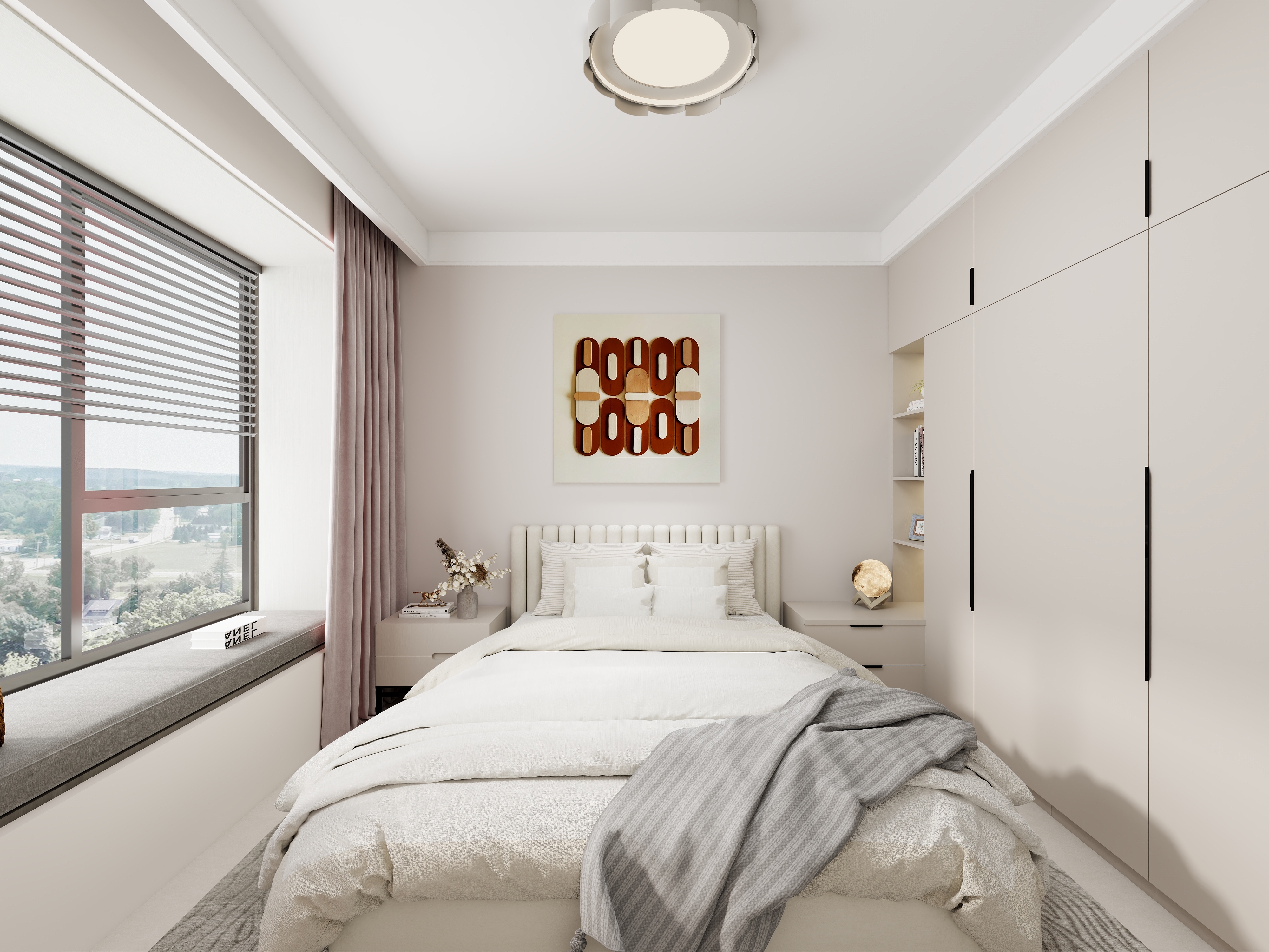 艺雅丽-115平奶油风装修效果图