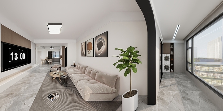 九鼎空间2679-断塬安置楼130-装修设计方案