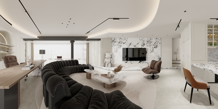 維斯Weis视觉设计-轻法式中交玉宸园19-802确定方案-装修设计方案