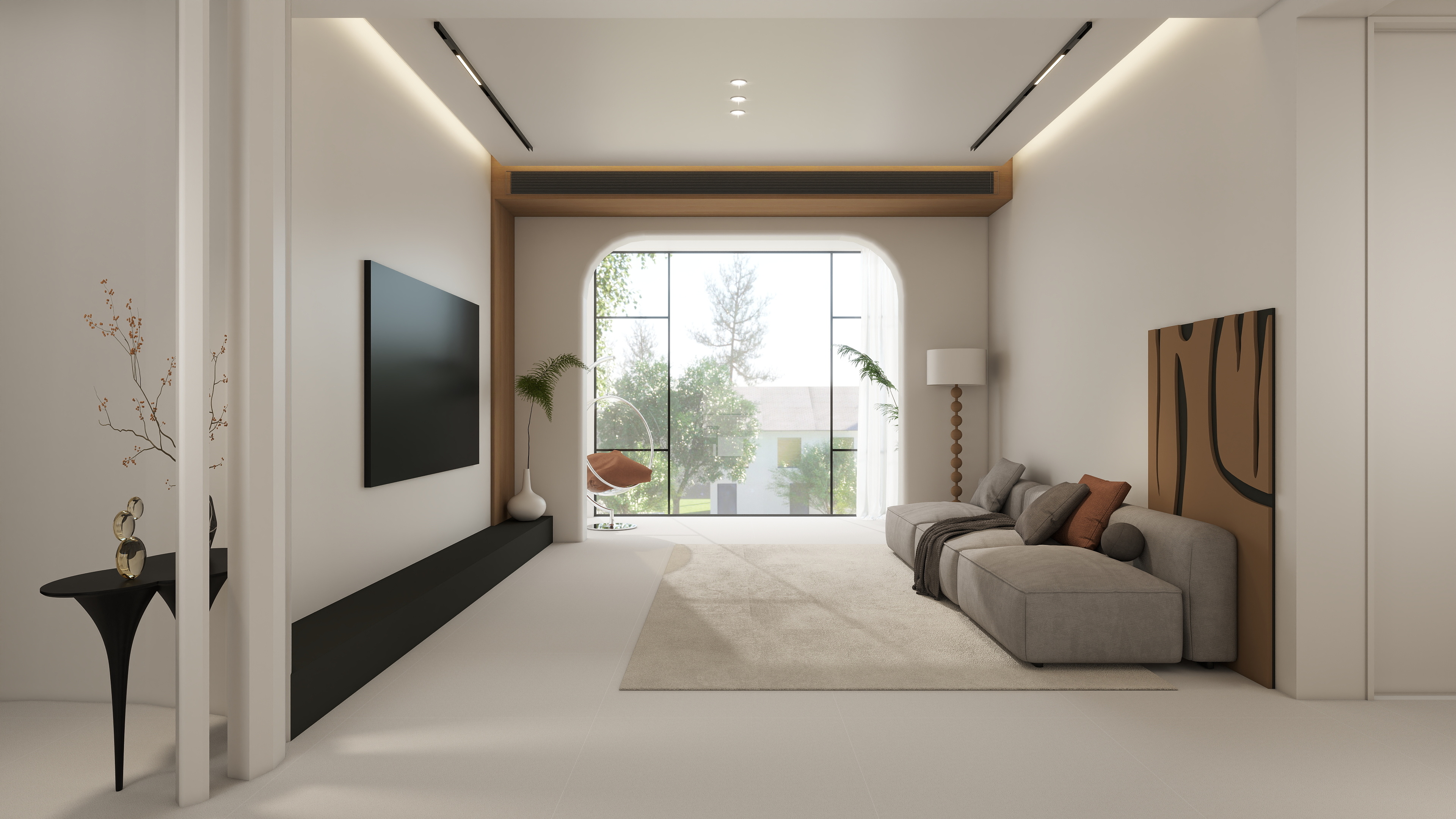 Nin好鸭-现代简约87㎡2室装修效果图