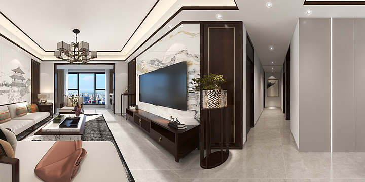 设计Mr龙-新中式风格-装修设计方案