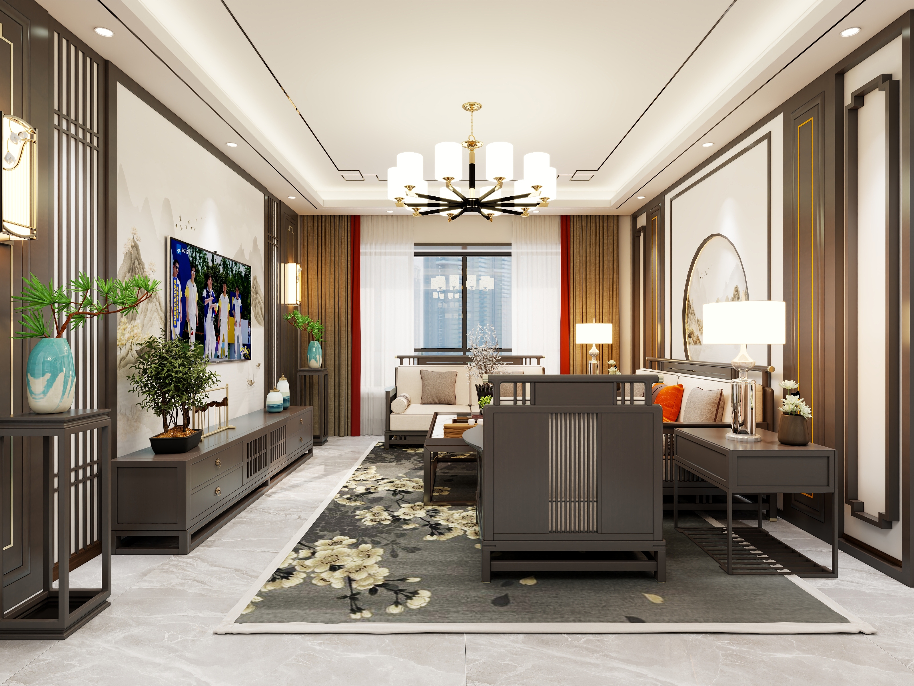 AA猫头鹰AA-泾川世纪花园新中式-装修设计方案