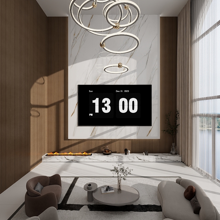 王工画图纸聊装修-博尚自建房-装修设计方案