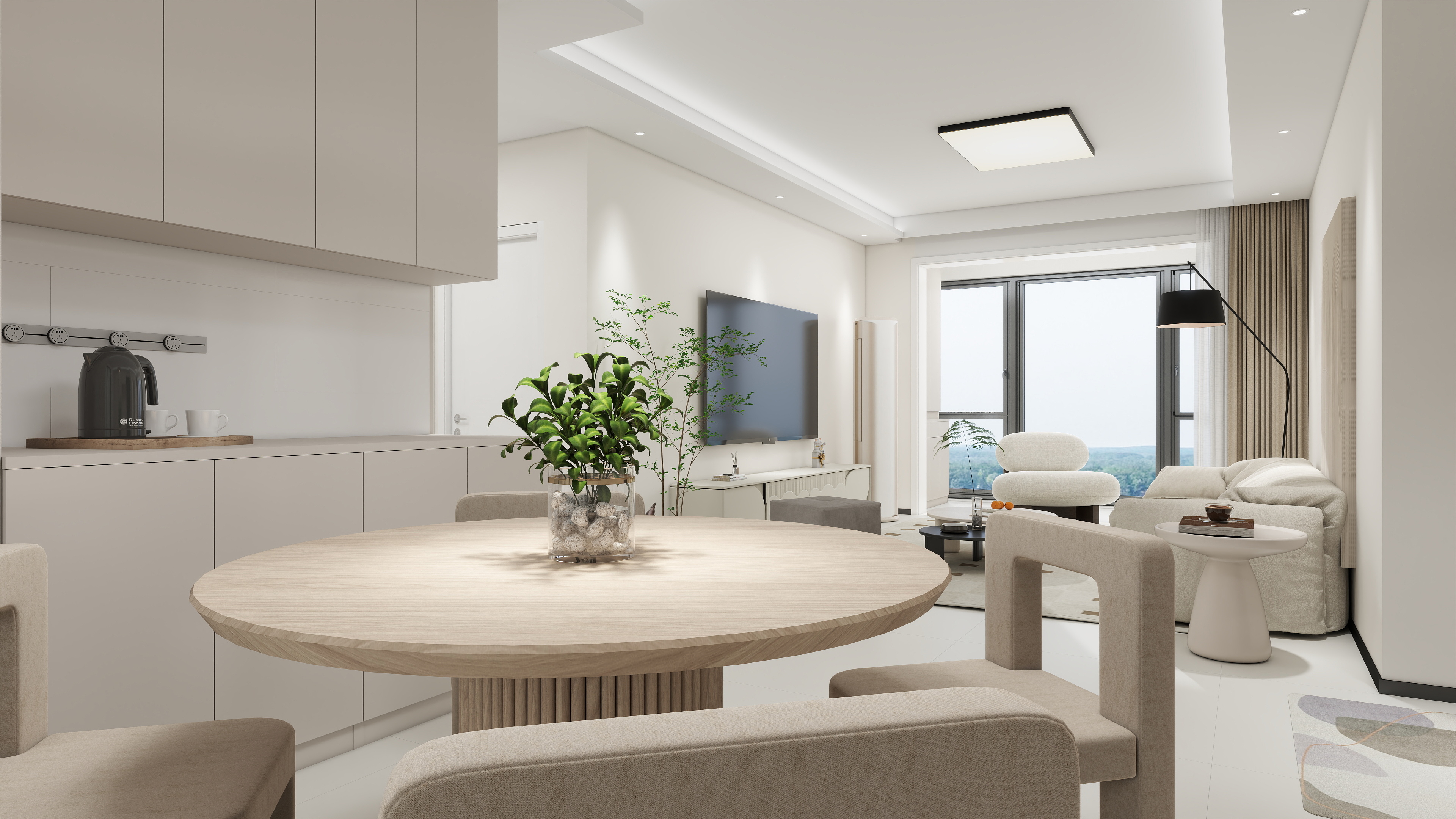 志德全案設計-建业中弘城132文女士-装修设计方案