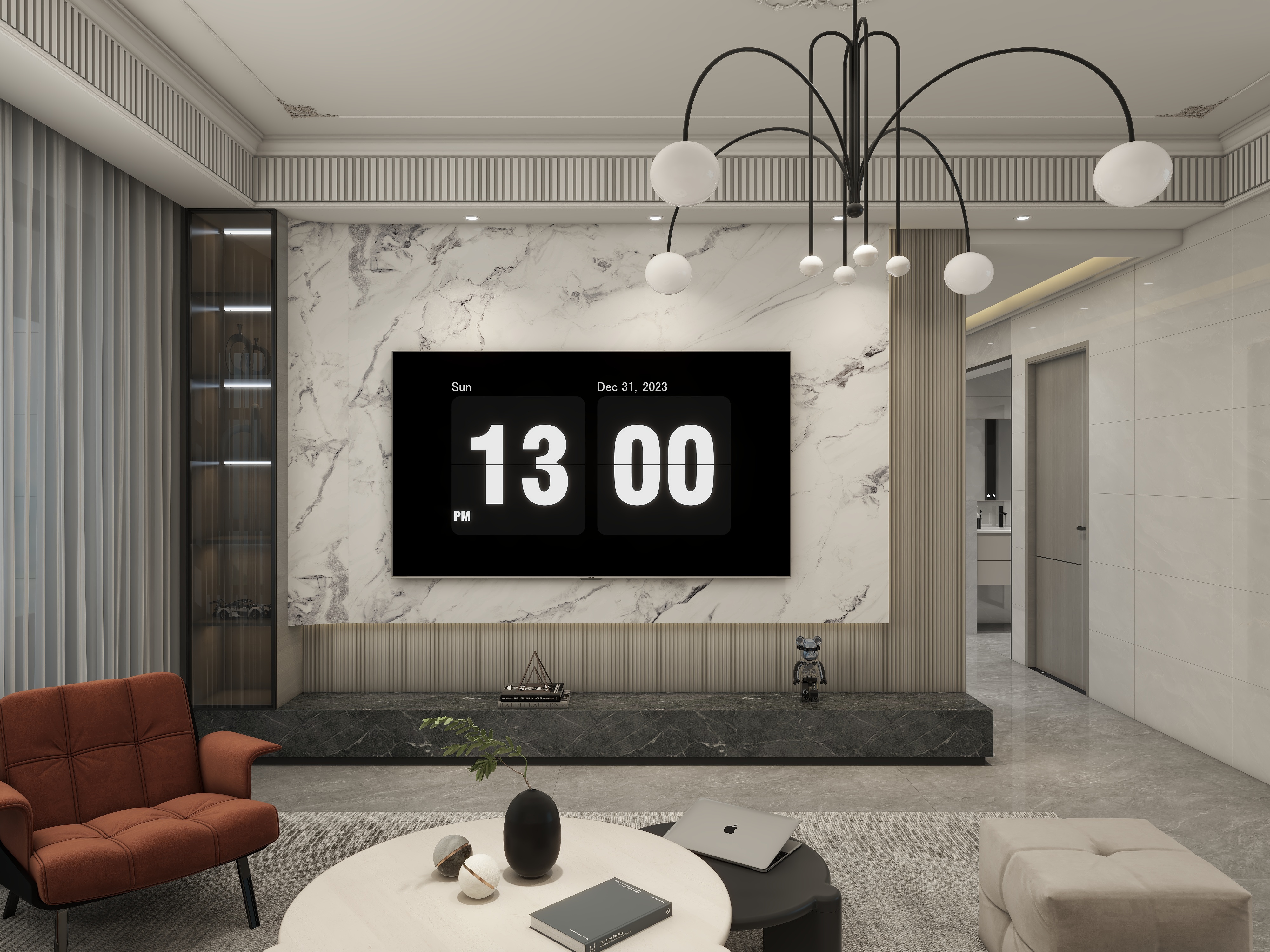 MIAOYAO-现代法式轻奢风结合设计装修效果图