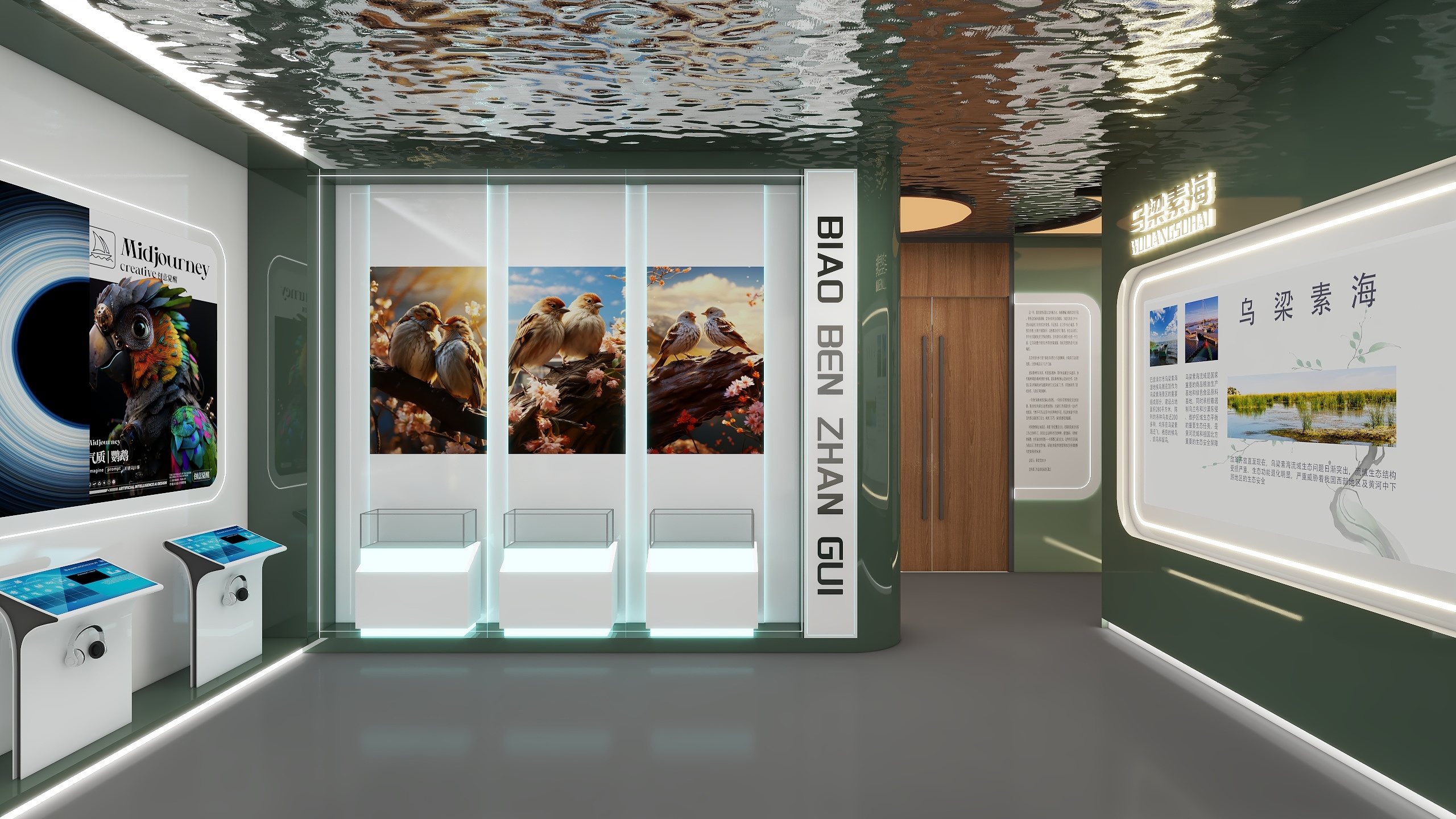 云起设计丨云起-候鸟湿地展厅-装修设计方案