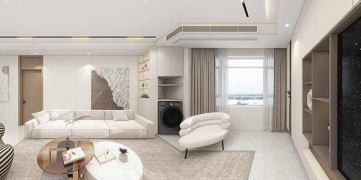 保定乐上AZvX-乐上名都装饰-金越万象122平-装修设计方案