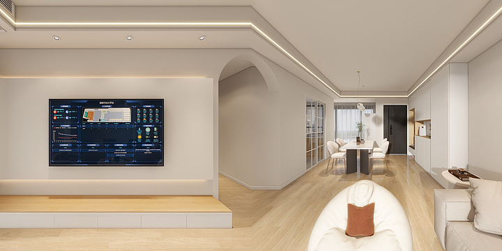 万今装饰-中大城16-1801不改墙-装修设计方案